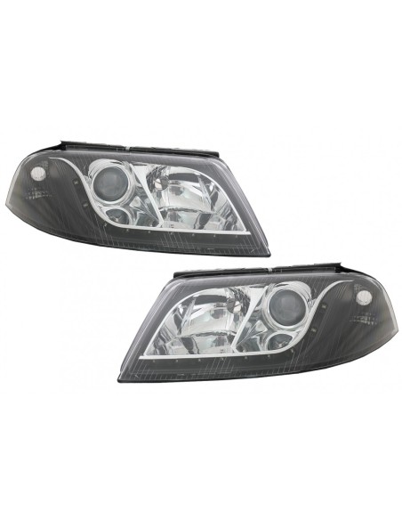 Fari per VW Passat 3BG (00-04) DRL Look RHD Nero
