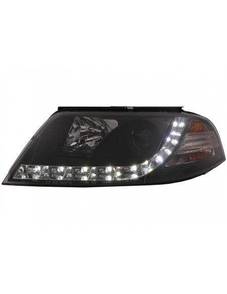 LED DRL Fari per VW Passat 3BG (09.00-03.05) Nero