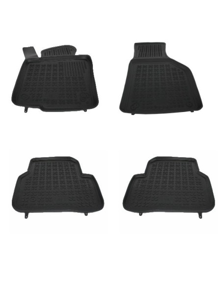 Tappetino in gomma nera per VW Jetta 10+ Passat B6 B7 CC 05-12 Tiguan 07-15