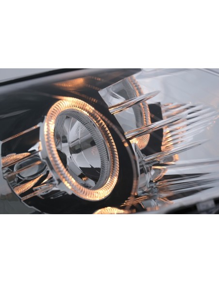 Angel Eyes Fari per VW Passat B6 3C (03.05-10) Cromo LHD o RHD