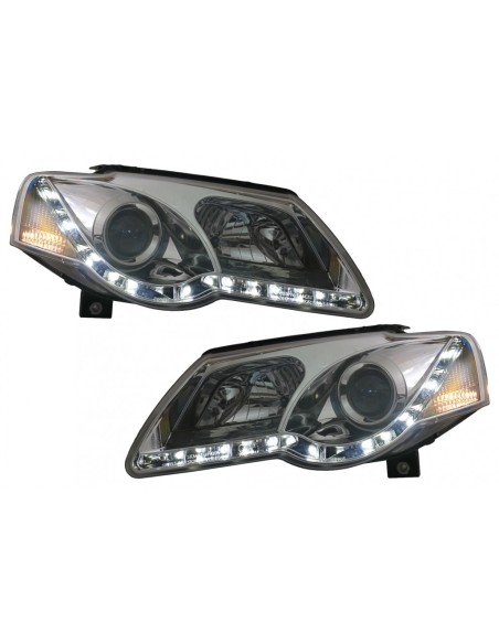 Fari a LED per VW Passat B6 3C (03.05-10) Cromo