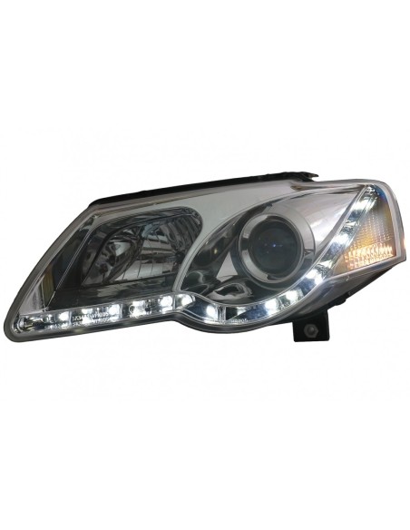 Fari a LED per VW Passat B6 3C (03.05-10) Cromo