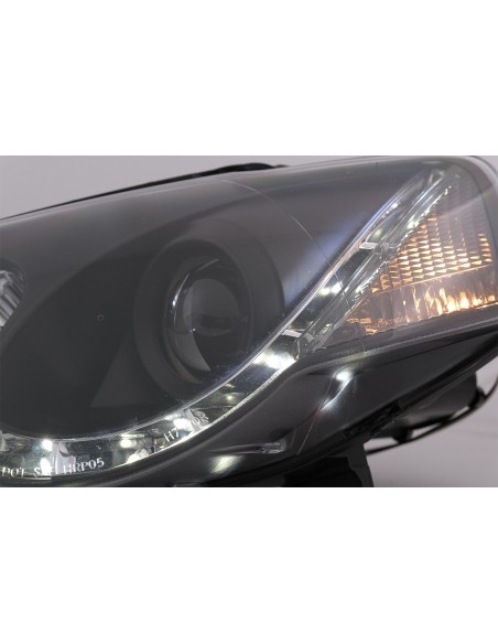 LED DRL Fari per VW Passat B6 3C (03.05-10) Nero