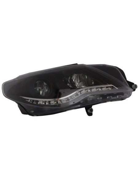 Fari LED DAYLINE per VW Passat CC (08-12) DRL Look Nero