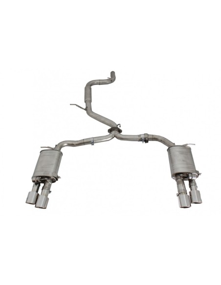 Sistema di scarico completo per VW Passat CC turbo in linea 4 cilindri motore a benzina (2.0 TFSI EA888) w/ Valvetronic