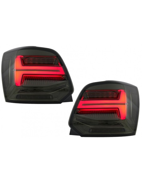 Fanali posteriori Full LED per VW Polo 6R 6C 61 (11-17) Luci di svolta dinamiche sequenziali Vento Look Smoke