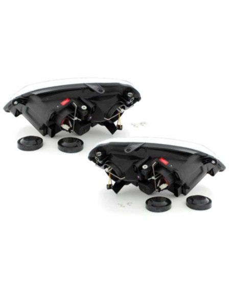Fari per VW Polo 9N3 (04.05-09) Angel Eyes 2 Halo Cerchi Cromo