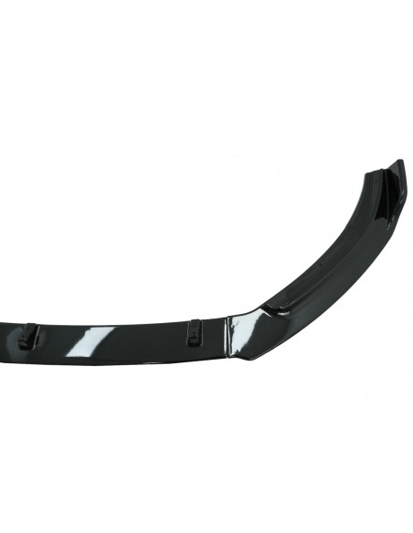 Paraurti anteriore Add-On Lip Extension Spoiler per VW Polo AW MK6 (18-up) Piano Nero