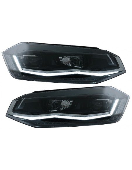 Fari a LED completi per VW Polo AW MK6 (18-) w/ avvio dinamico e luci di svolta sequenziale