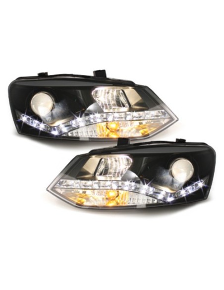Fari DAYLINE per VW Polo 6R 09+_drl optic_black