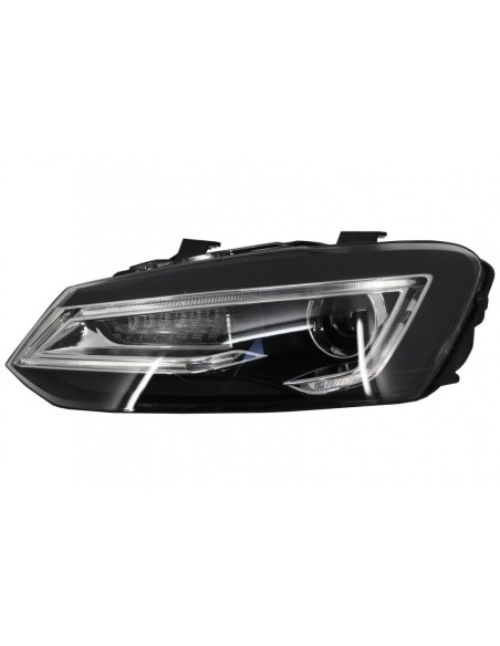 Fari LED XENON HID per VW Polo 6R 6C 61 (11-17) Light Bar Devil Eye Look