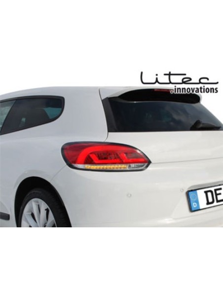 Fanali posteriori a LED LITEC per VW SCIROCCO III 08-10 red-crystal