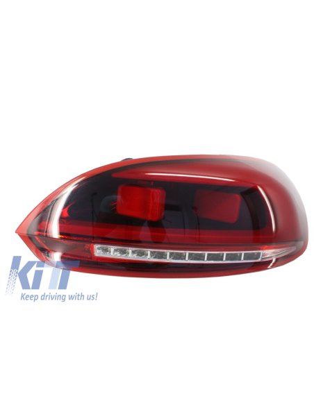 Fanali posteriori a LED per VW Scirocco (08+) Red-Clear