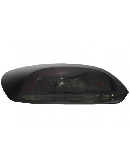 LITEC Lightbar LED Fanali posteriori per VW SCIROCCO MK3 III (08-13) Black-Smoke w/ Luce di svolta sequenziale
