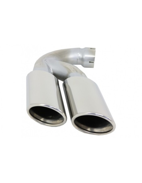 Doppi terminali di scarico in acciaio inossidabile per VW Touareg 7P 7L (02-18) W12 Design