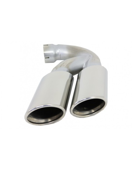 Doppi terminali di scarico in acciaio inossidabile per VW Touareg 7P 7L (02-18) W12 Design