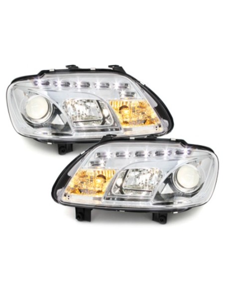 Fari DAYLINE per VW Touran 1T 03-06_drl optic_chrome