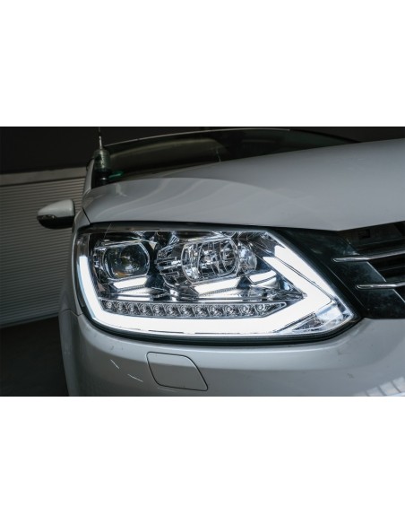 Fari w/ segnali di svolta dinamici per VW Touran MPV (Facelift) (10-15)