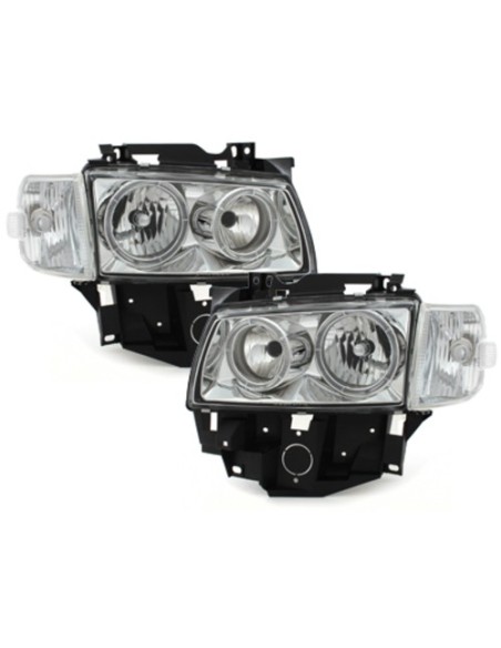 Fari per VW T4 (08.1996-03.03) Angel Eyes 2 Halo Cerchi Cromo