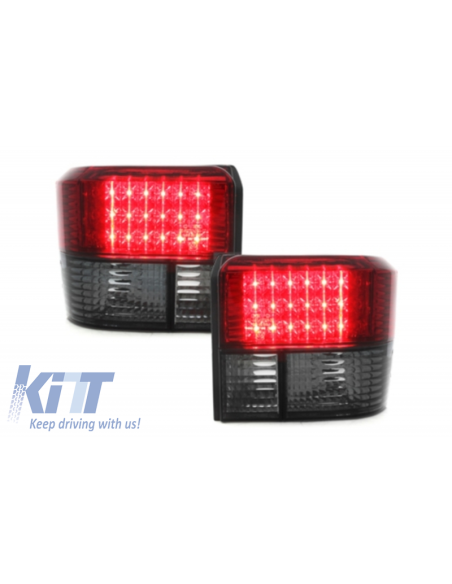 Fanali posteriori a LED per VW T4 (1990-03) Rosso fumo