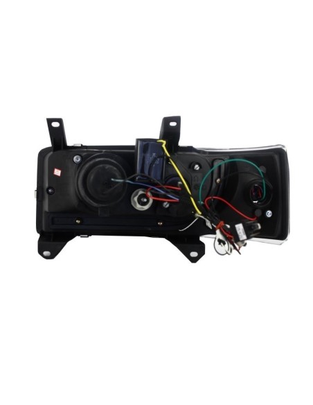 Fari LED DRL per VW T4 Transporter 1990-03 Nero