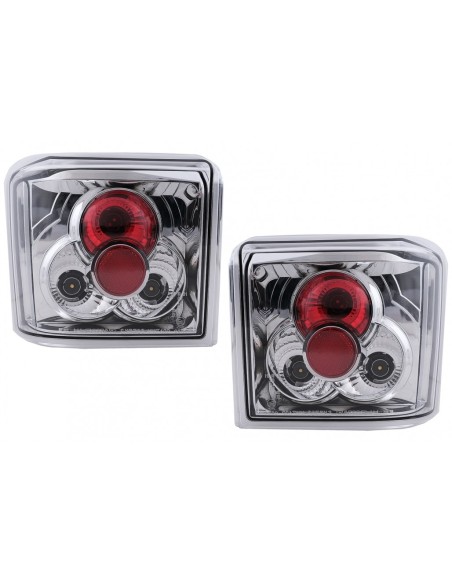 Fanali posteriori per VW T4 Transporter Caravelle Multivan (1990-03.03) Cromo