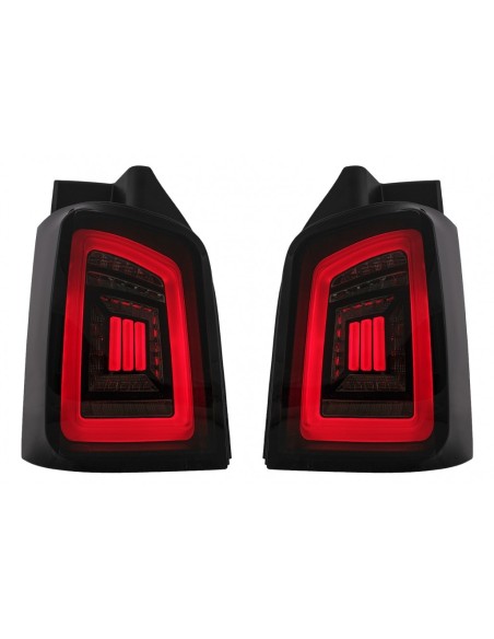 Fanali posteriori a LED completi per VW Transporter V T5 (03-09) Black Smoke Dynamic Sequential Turining Lights