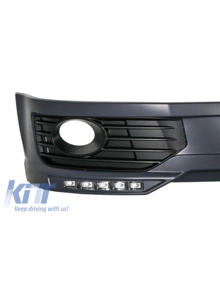Spoiler paraurti anteriore per VW Transporter Multivan Caravelle T5 T5.1 Facelift (10-15) Sportline LED DRL