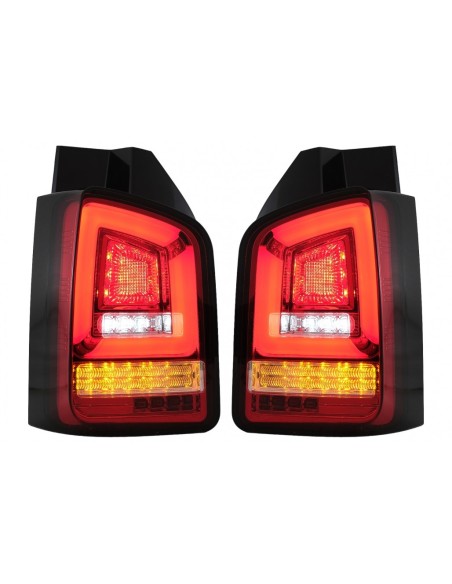 Fanali posteriori Rosso Bianco Full LED per VW Transporter Multivan V T5 Facelift (10-15)