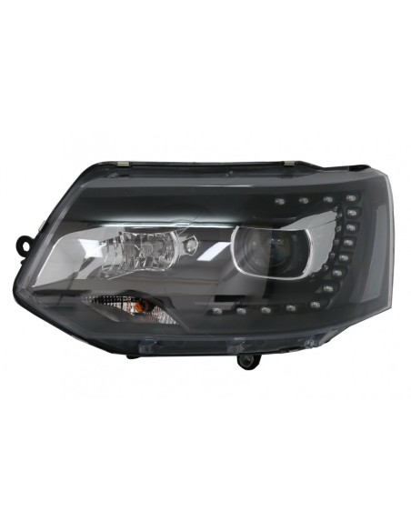 LED DRL Dayline Fari per VW Transporter T5 (10-15) Nero