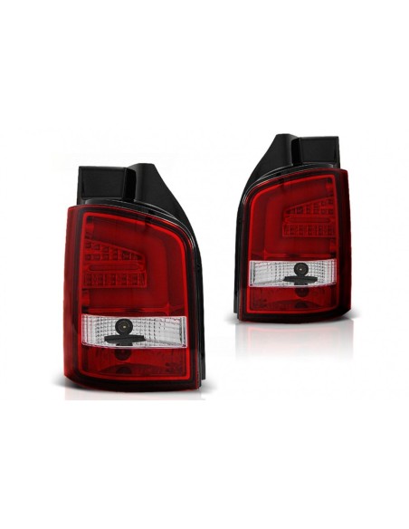 Fanali posteriori a LED per VW Transporter V T5.1 (04.10-15) Rosso Bianco