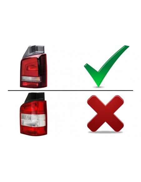 Fanali posteriori a LED per VW Transporter V T5.1 (04.10-15) Rosso Bianco
