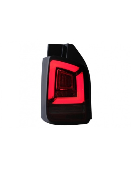 Fanali posteriori a LED completi per VW Transporter V T5 Facelift (10-15) w/ Segnale di svolta dinamico Fumo rosso