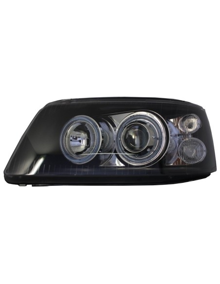 Fari Dual Halo Cerchi per VW Transporter T5 (04.03-08.09) Angel Eyes Nero
