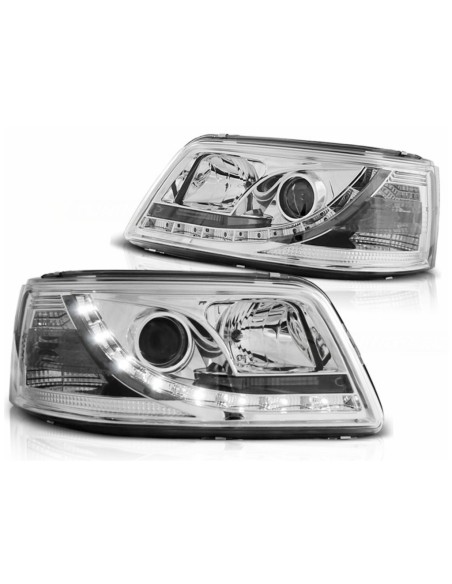 LED DRL Fari per VW Transporter T5 (04.03-08.09) Luce diurna Cromo