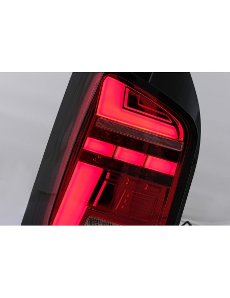 Fanali posteriori a LED completi per VW Transporter T6 (15-) Luce di svolta sequenziale rosso chiaro